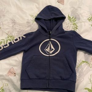Navy blue Volcom zip up sweatshirt